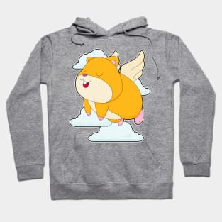 Hamster Angel wings Clouds Hoodie